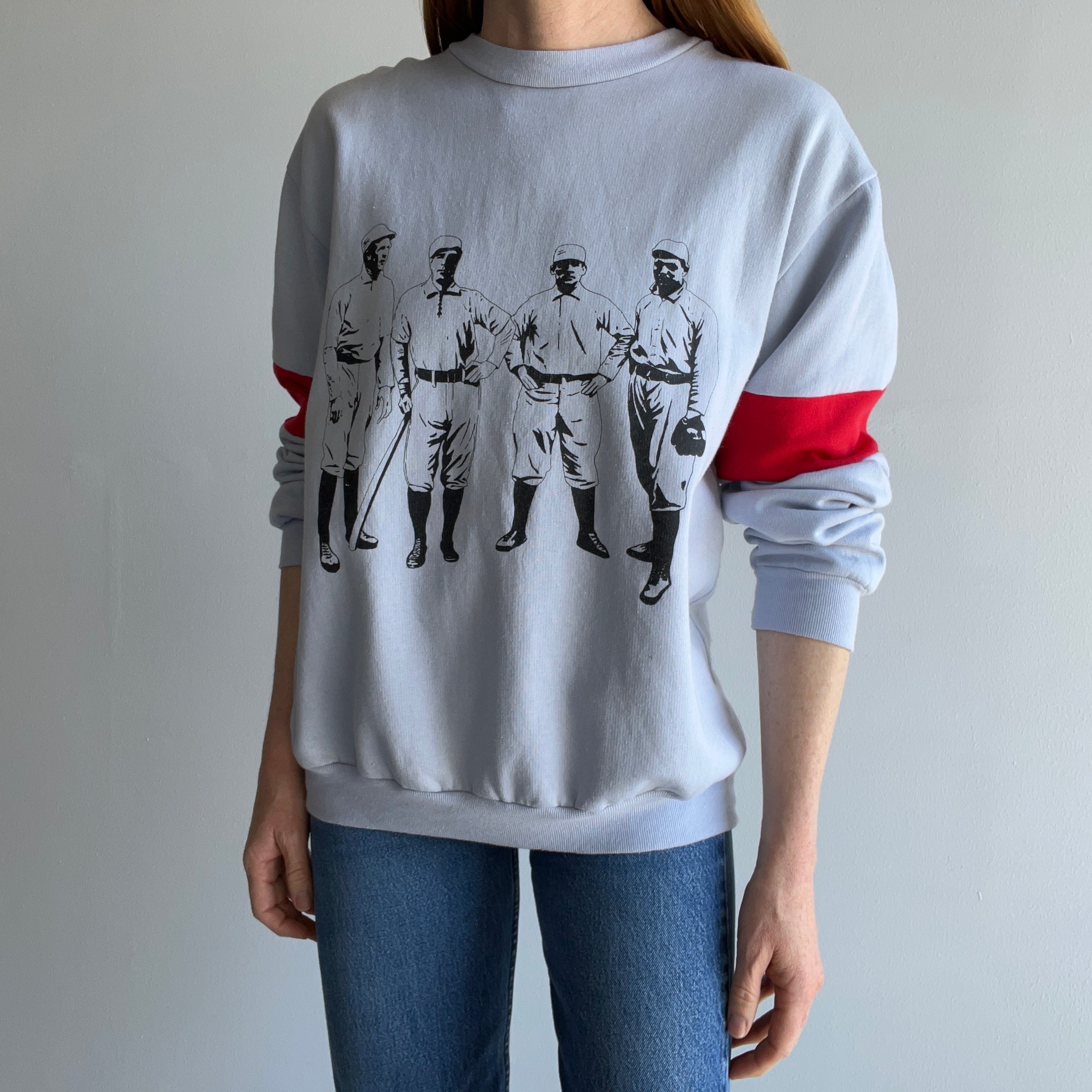 1980s - 1927 Yankees Baseball Team Lightweight Sweatshirt