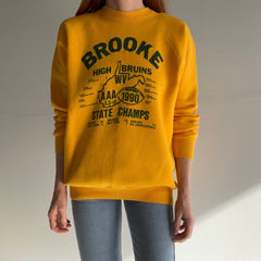 1990 Brooke State Champs Front and Back Sweatshirt