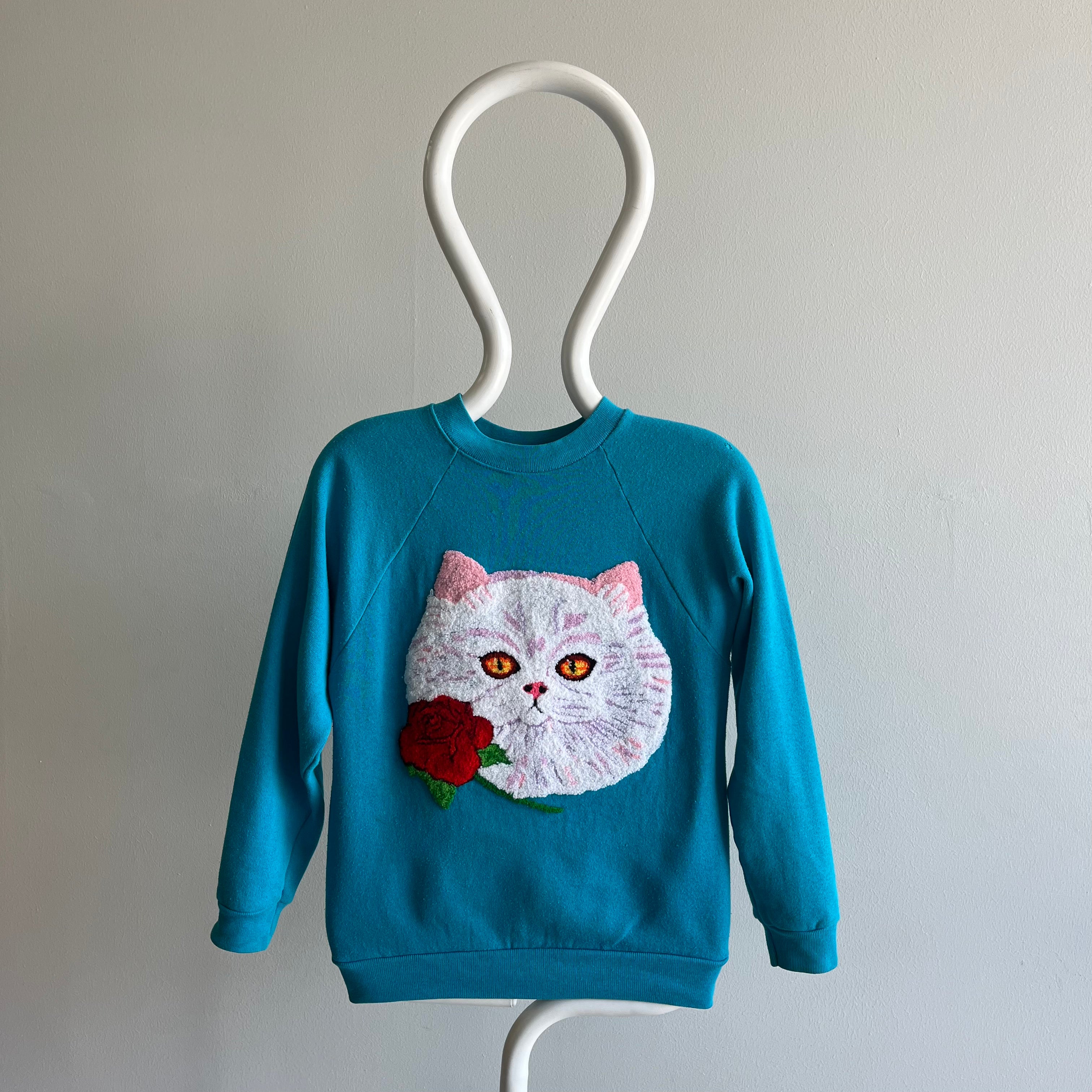 1980s Cat DIY Sweatshirt Size XS - Ummmmm