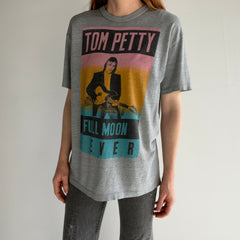 1980s Tom Petty Full Moon Fever Front and Back Paper Thin Rolled Neck Single Stitch Blah, Blah, Blah T-shirt
