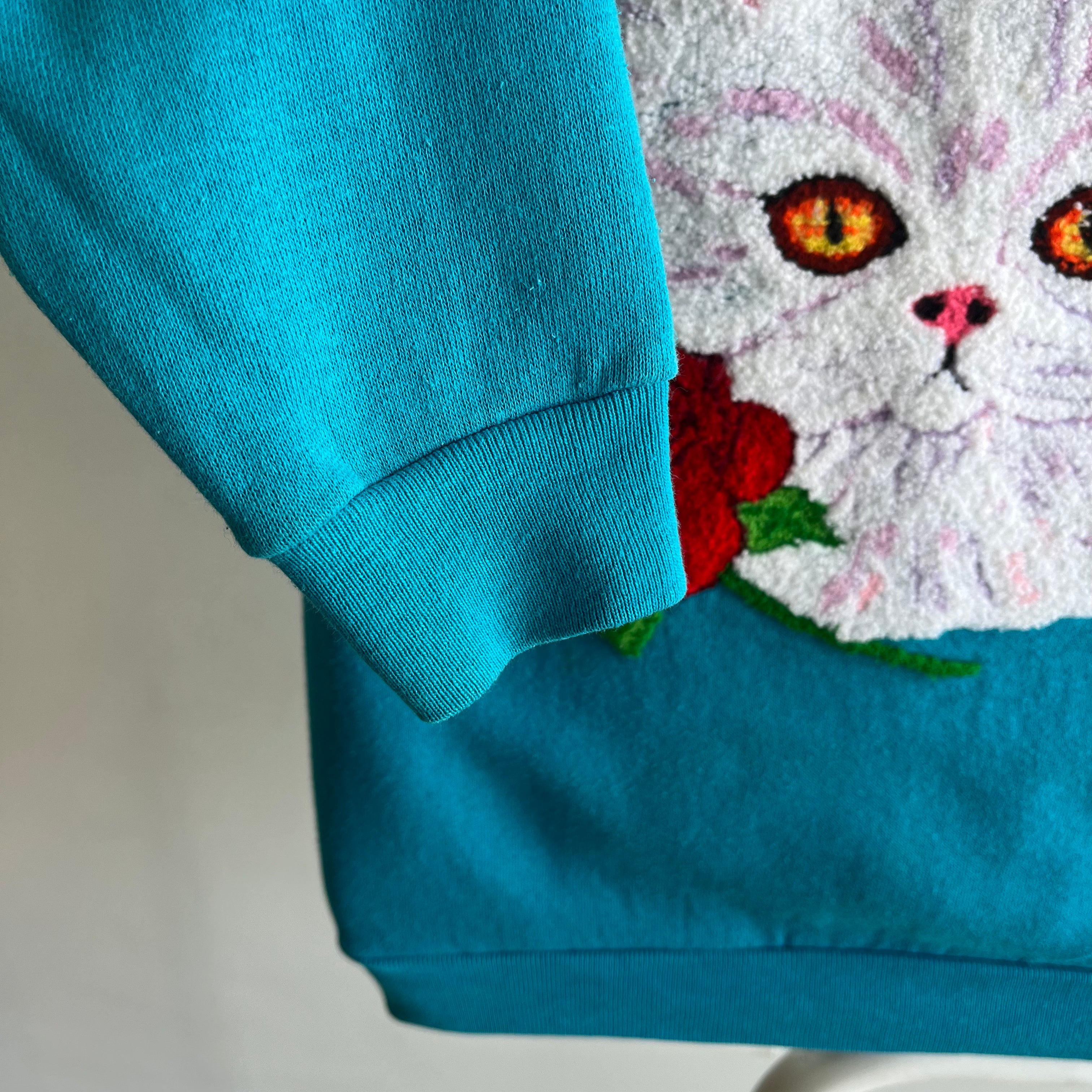 1980s Cat DIY Sweatshirt Size XS - Ummmmm