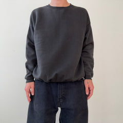 1990s Blank Black Sweatshirt