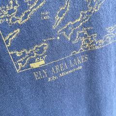 1990s Ely Area Lakes - Minnesota Tourist T-Shirt