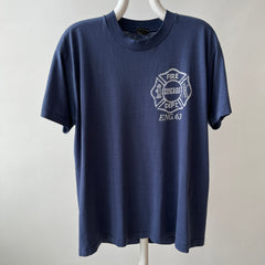 1980s Chicago Fire Department - Front and Back - 50/50 T-Shirt