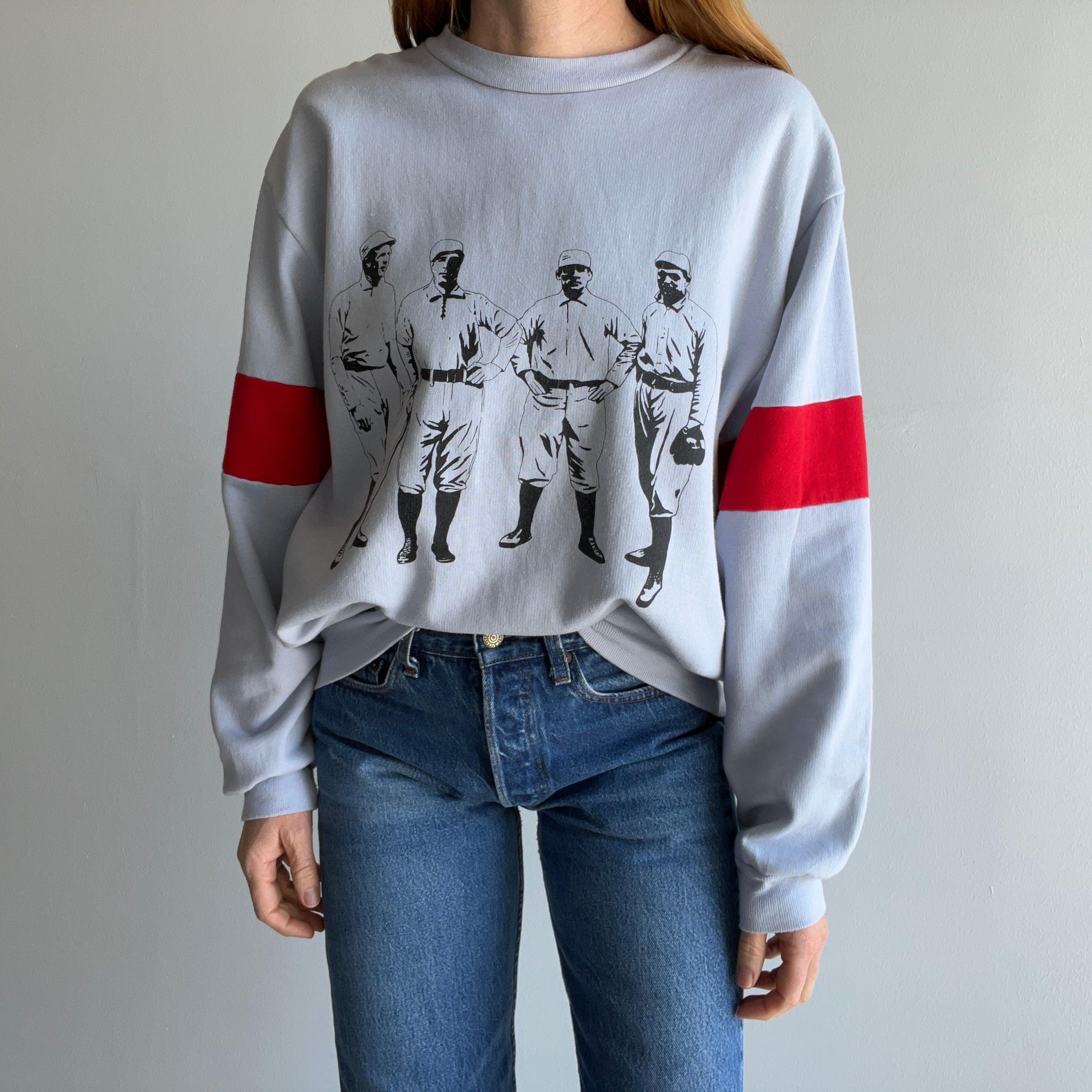 1980s - 1927 Yankees Baseball Team Lightweight Sweatshirt