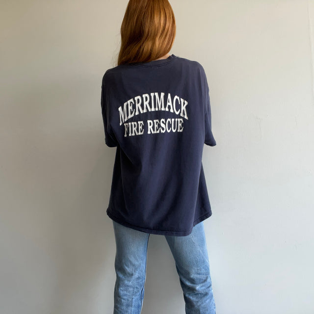 2000s Merrimack Fire Rescue Faded T-Shirt