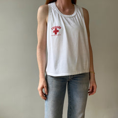 1980s Lifeguard Daytona Beach, FL Front and Back Tank Top