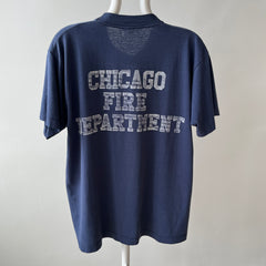 1980s Chicago Fire Department - Front and Back - 50/50 T-Shirt