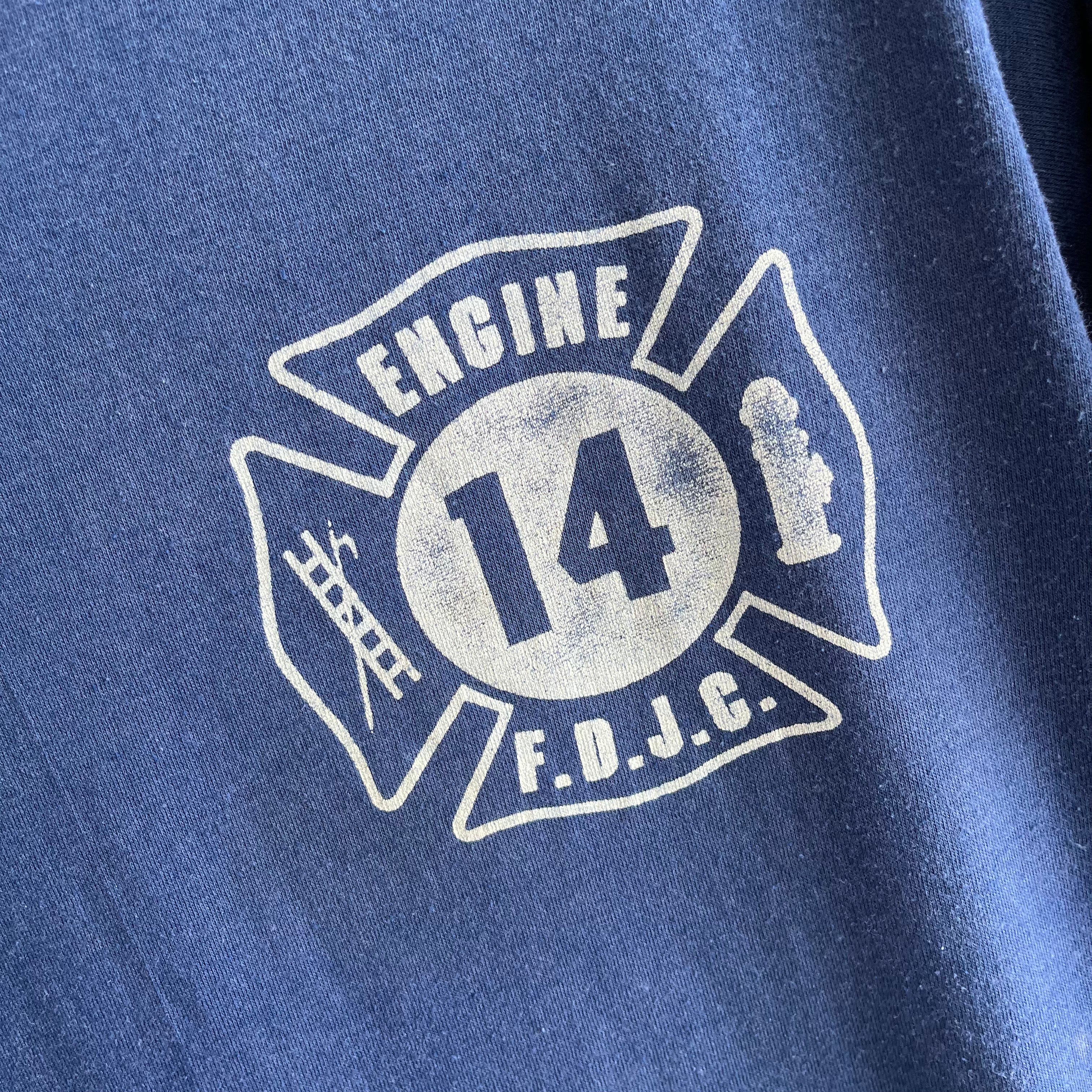 1980s F.D.J.C. Fire Department Jersey CIty? T-Shirt