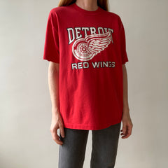 1980s Detroit Red Wings Hockey T Shirt