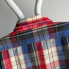 1990s Five Brothers Cotton Flannel - Great Plaid
