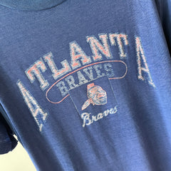 1980s Champion Brand Atlanta Braves Baseball Thinned Out and Worn T-Shirt