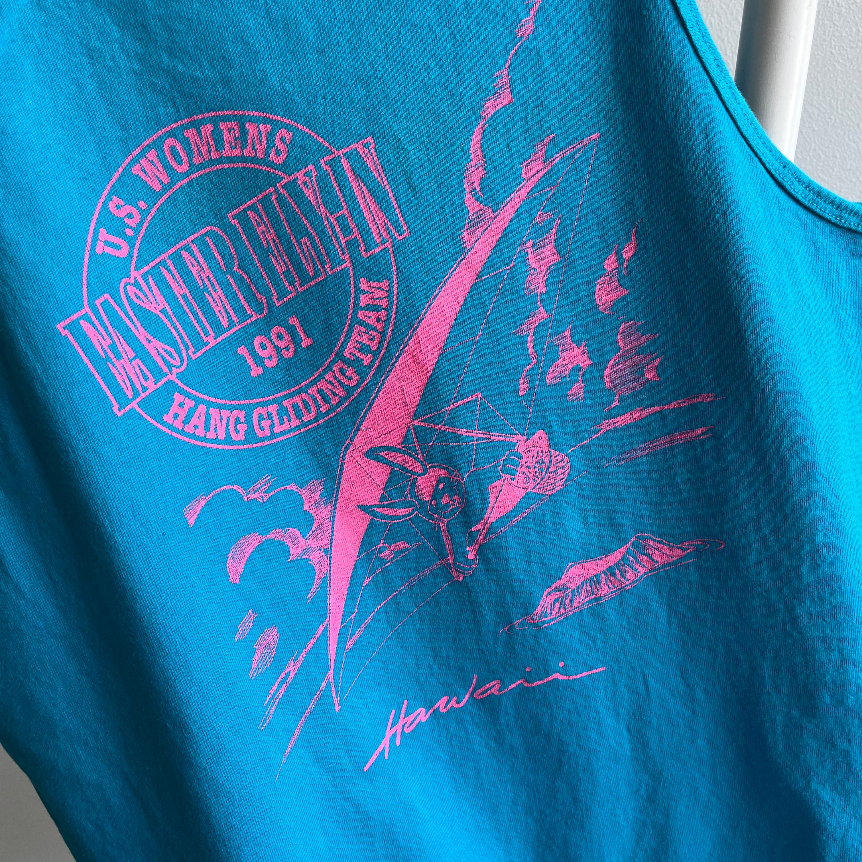 1991 U.S. Women's Easter Fly-In Hang Gliding Team - Hawaii - Tank Top