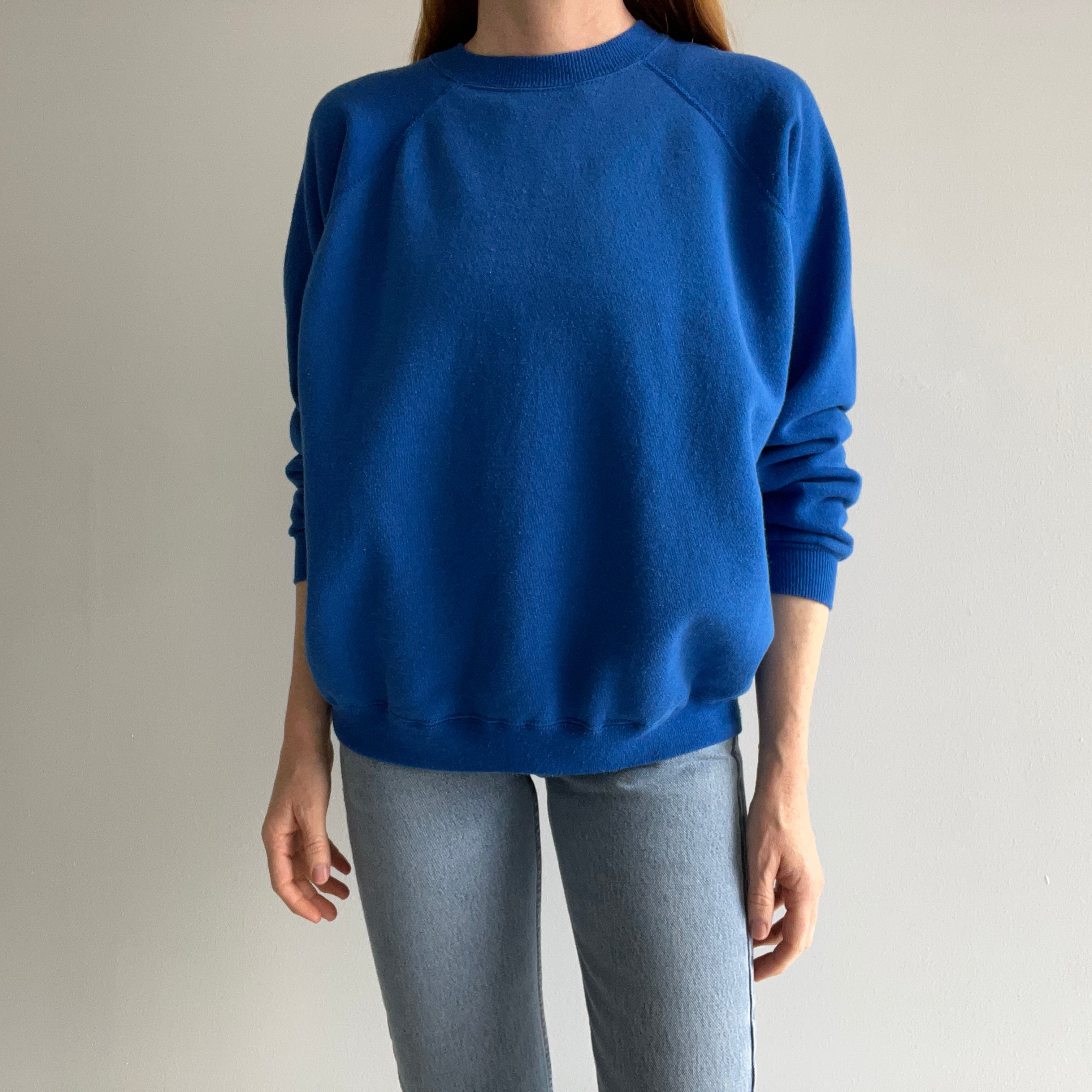 1980/90s Hanes Her Way Royal Blue Sweatshirt