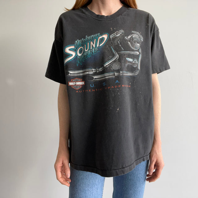 1990s Harley "Milwaukee Sound Machine" Front and Back T-Shirt - The backside!!!