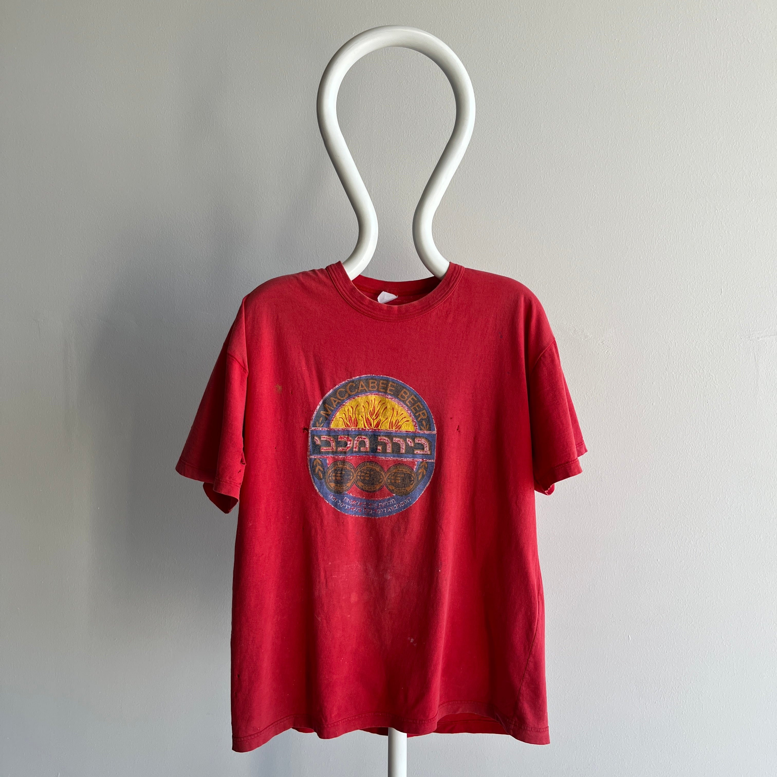 1990s Maccabbe Beer Utterly Thrashed and Sun Faded T-Shirt