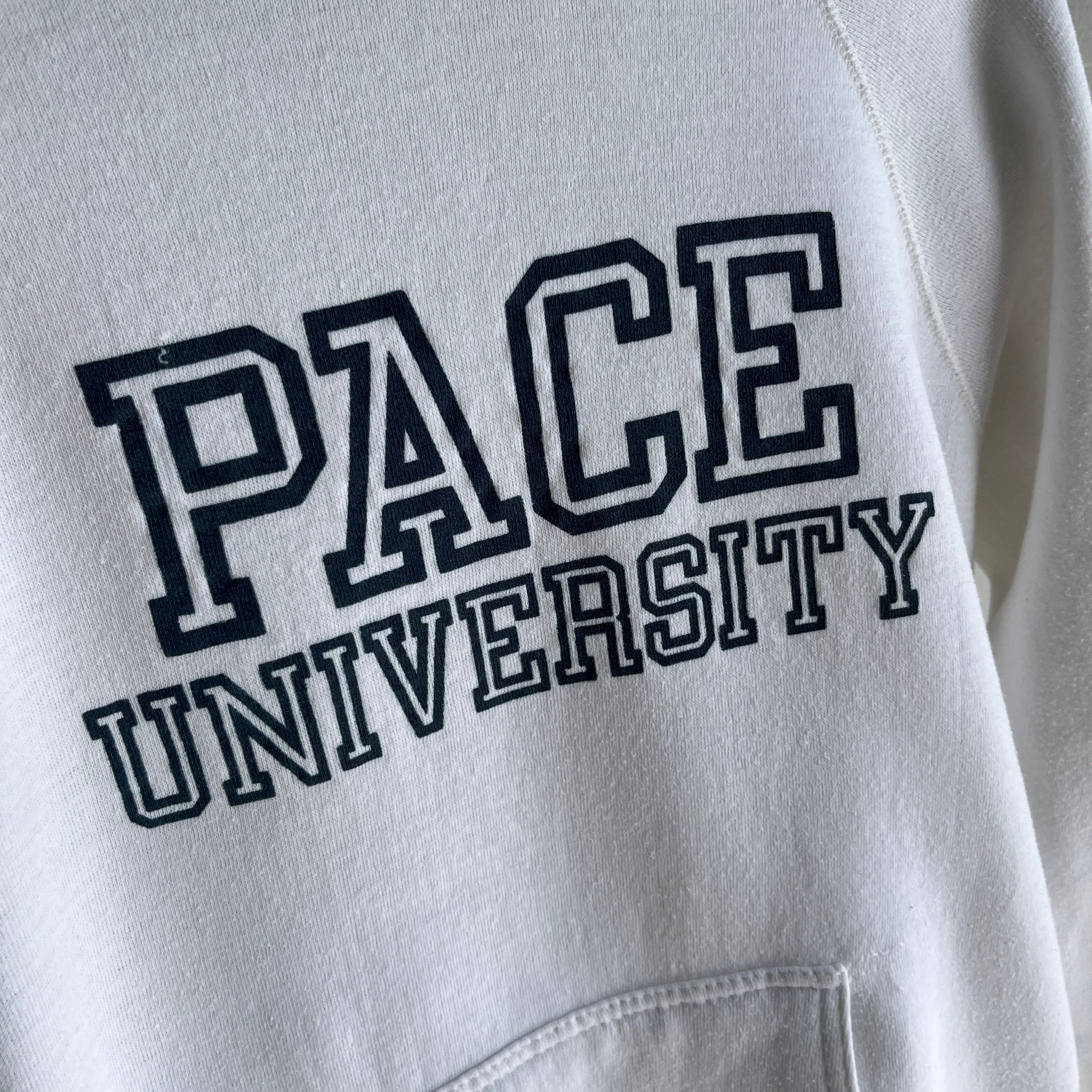 1980s Pace University Pullover Hoodie