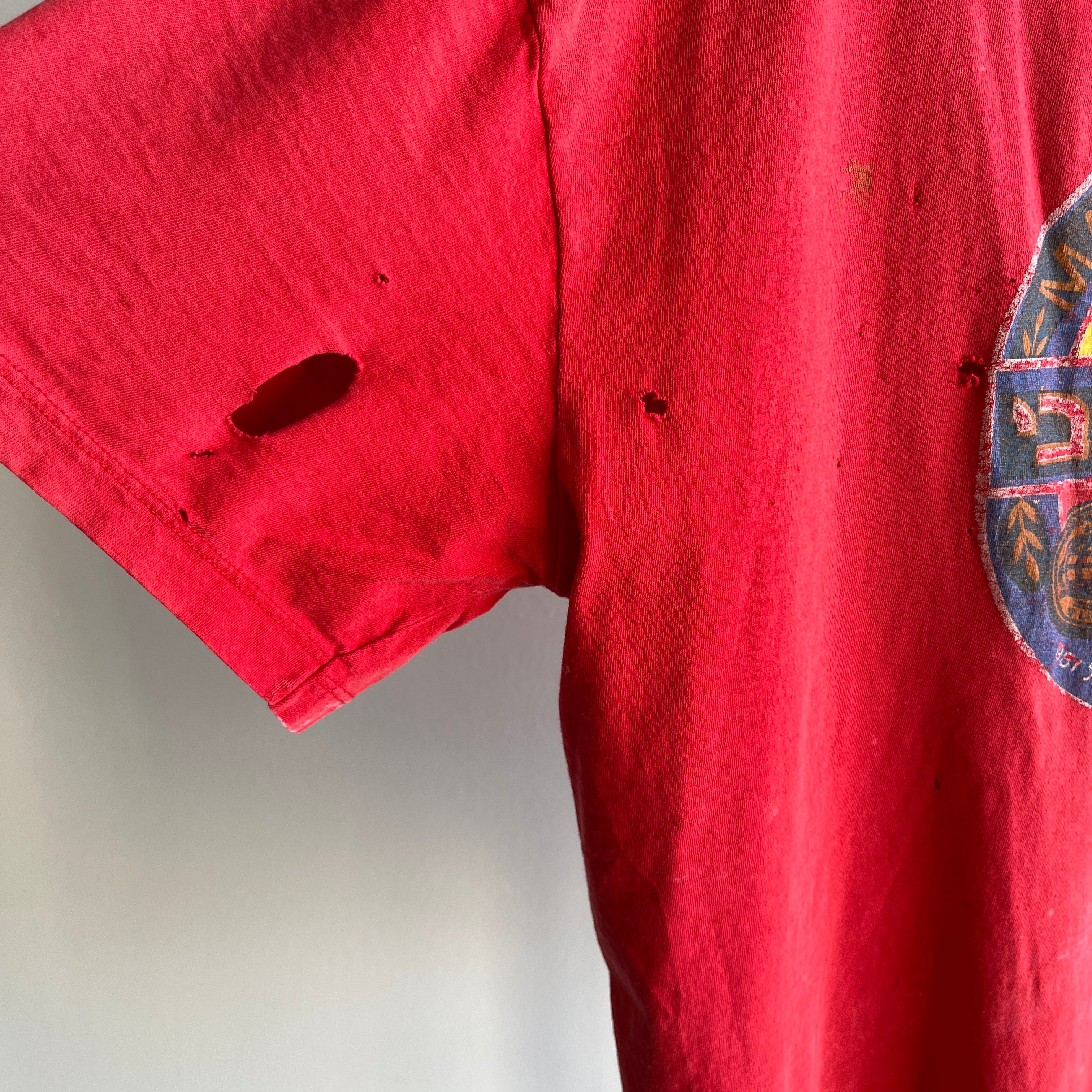 1990s Maccabbe Beer Utterly Thrashed and Sun Faded T-Shirt