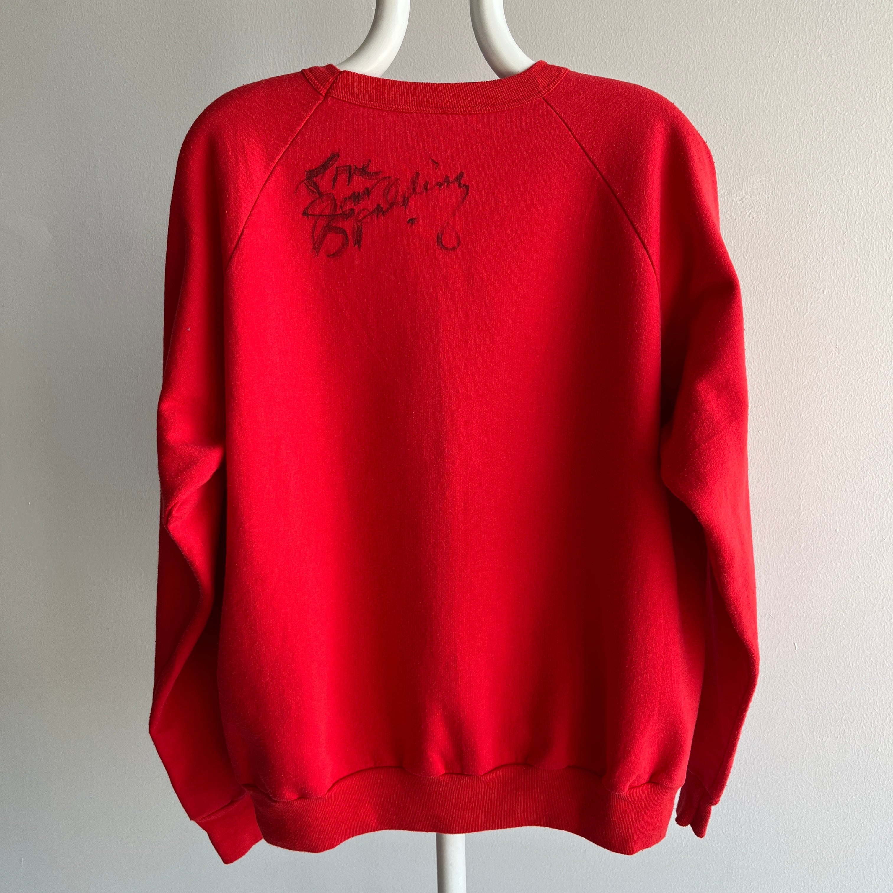 1970s Joan Spalding Autographed Sweatshirt - Made In Canada