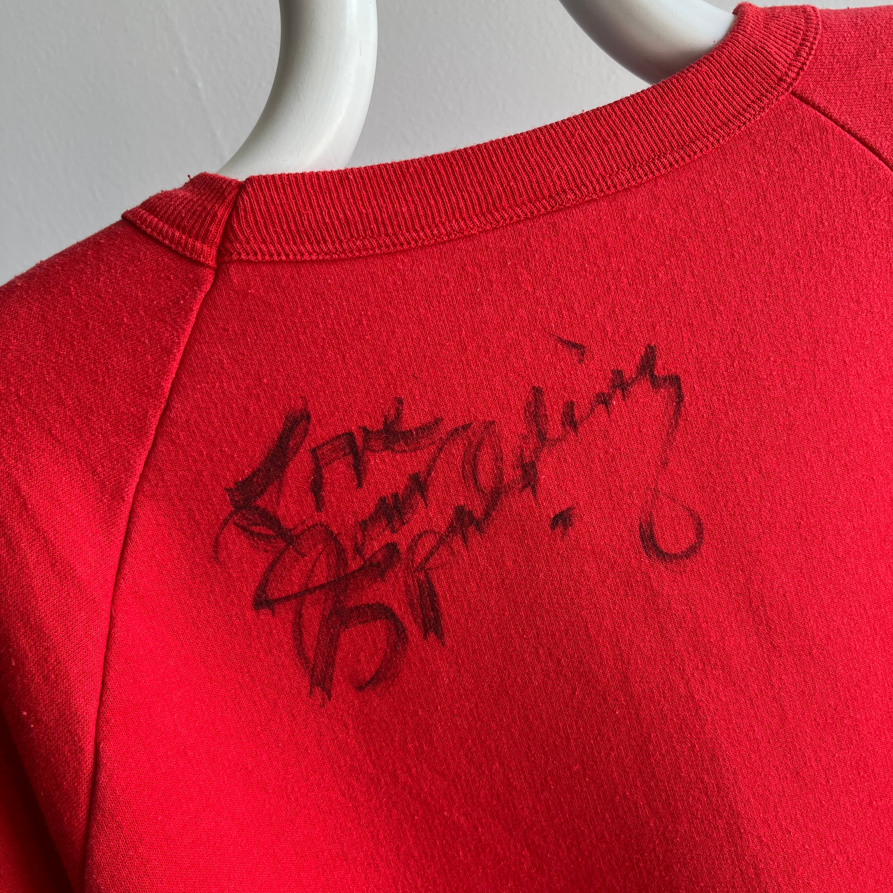 1970s Joan Spalding Autographed Sweatshirt - Made In Canada