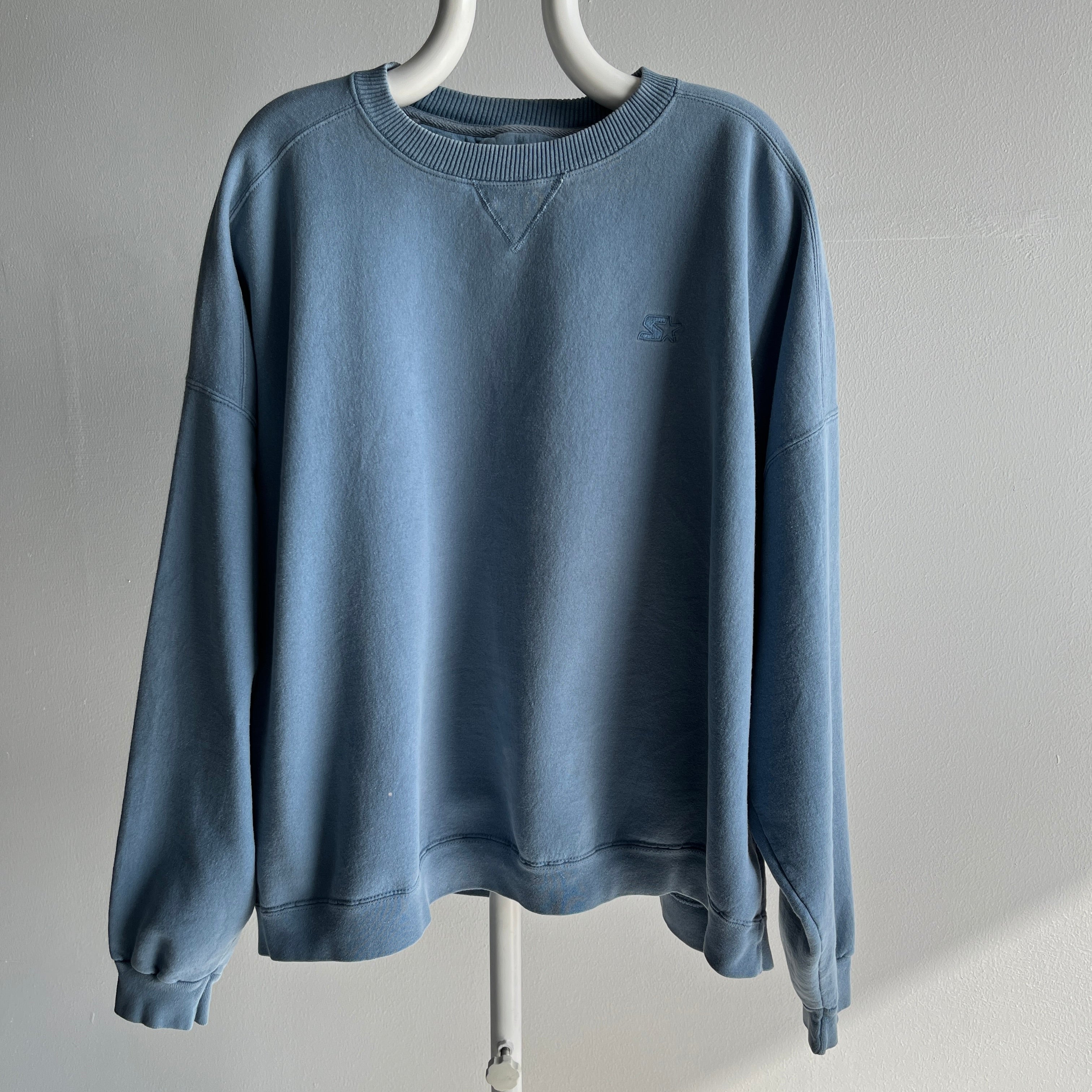 1990s Starter Brand Heavyweight Stone Blue Gray Sweatshirt