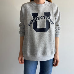 1980s U Conn Lucky Game Day Sweatshirt - University of Connecticut