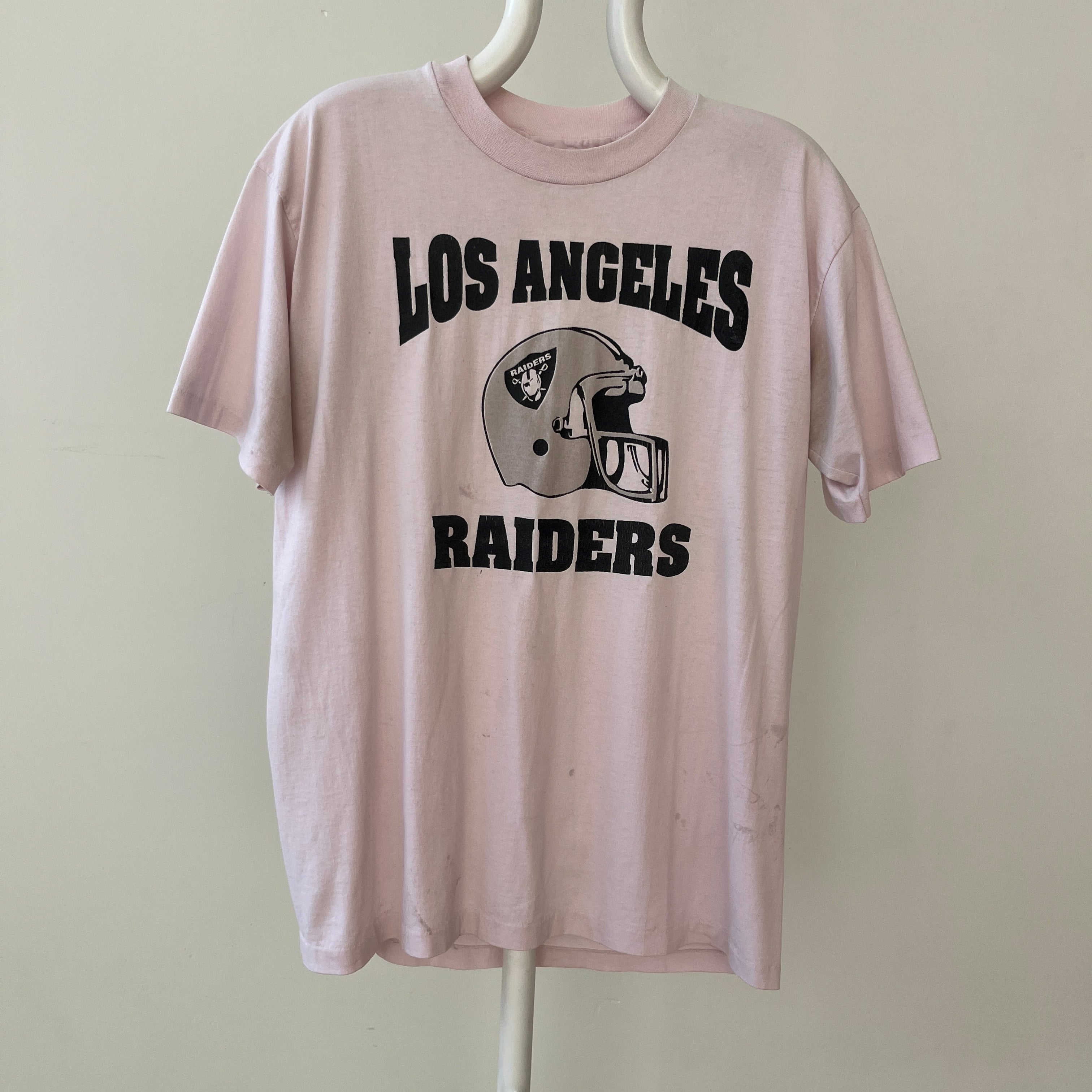 1990s Light Pink Los Angeles Raiders T Shirt