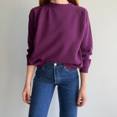 1990s Deep Purple Blank Raglan Sweatshirt