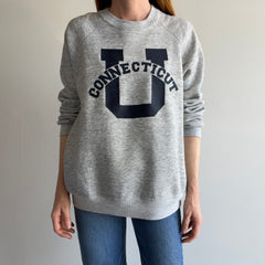 1980s U Conn Lucky Game Day Sweatshirt - University of Connecticut