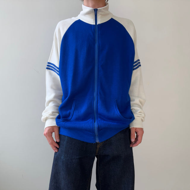 1970s Blue and White Track Suit