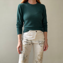 1990s Blank Forest Green Thermal Shirt