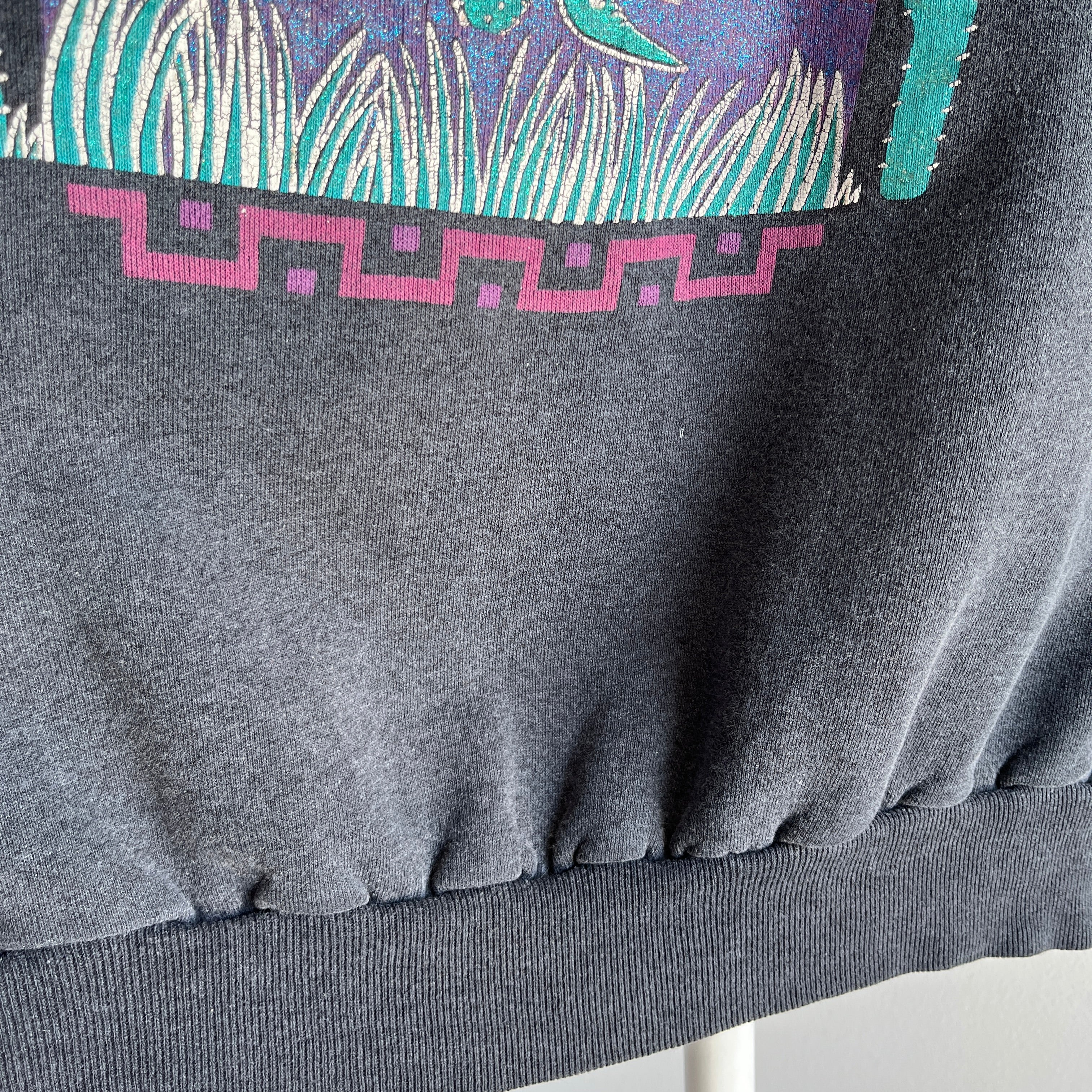 1980s Texas Sweatshirt - There's a Roadrunner In The Mix!