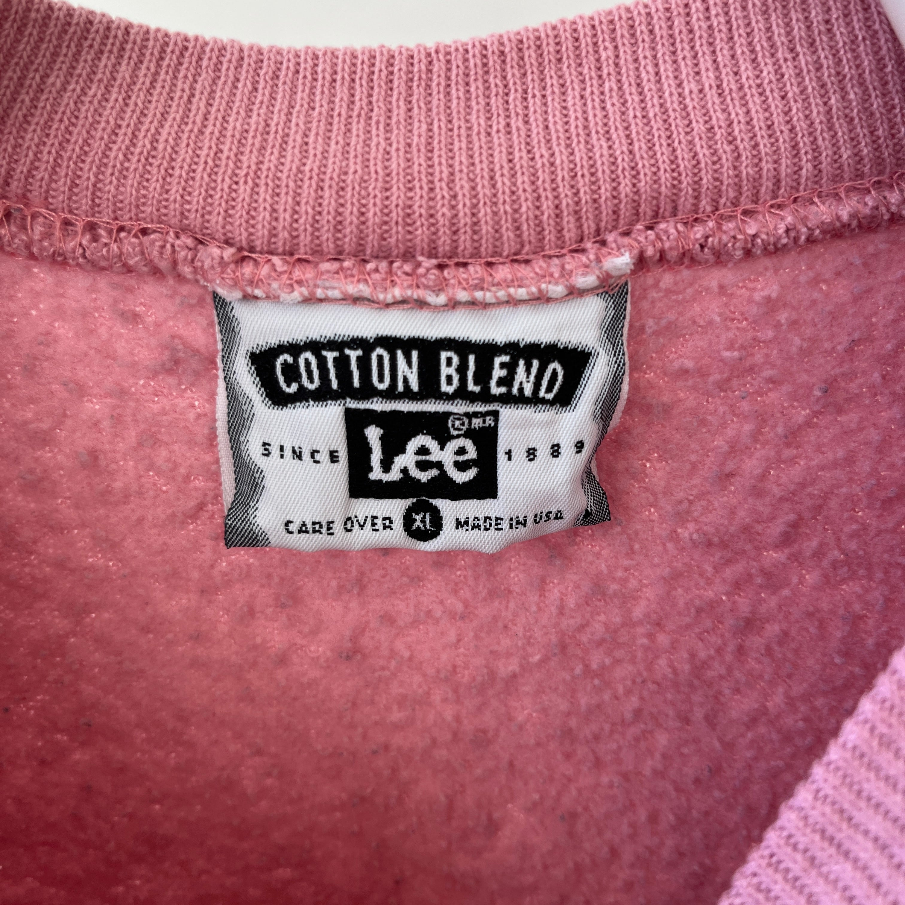 1980s Blank Mauve/Dusty Rose Short Sleeve Sweatshirt