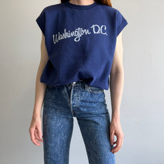 1980s Washington DC Muscle Tank Warm Up Sweatshirt - THIS!