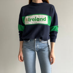 1980s Made In Ireland, Ireland Color Block Sweatshirt