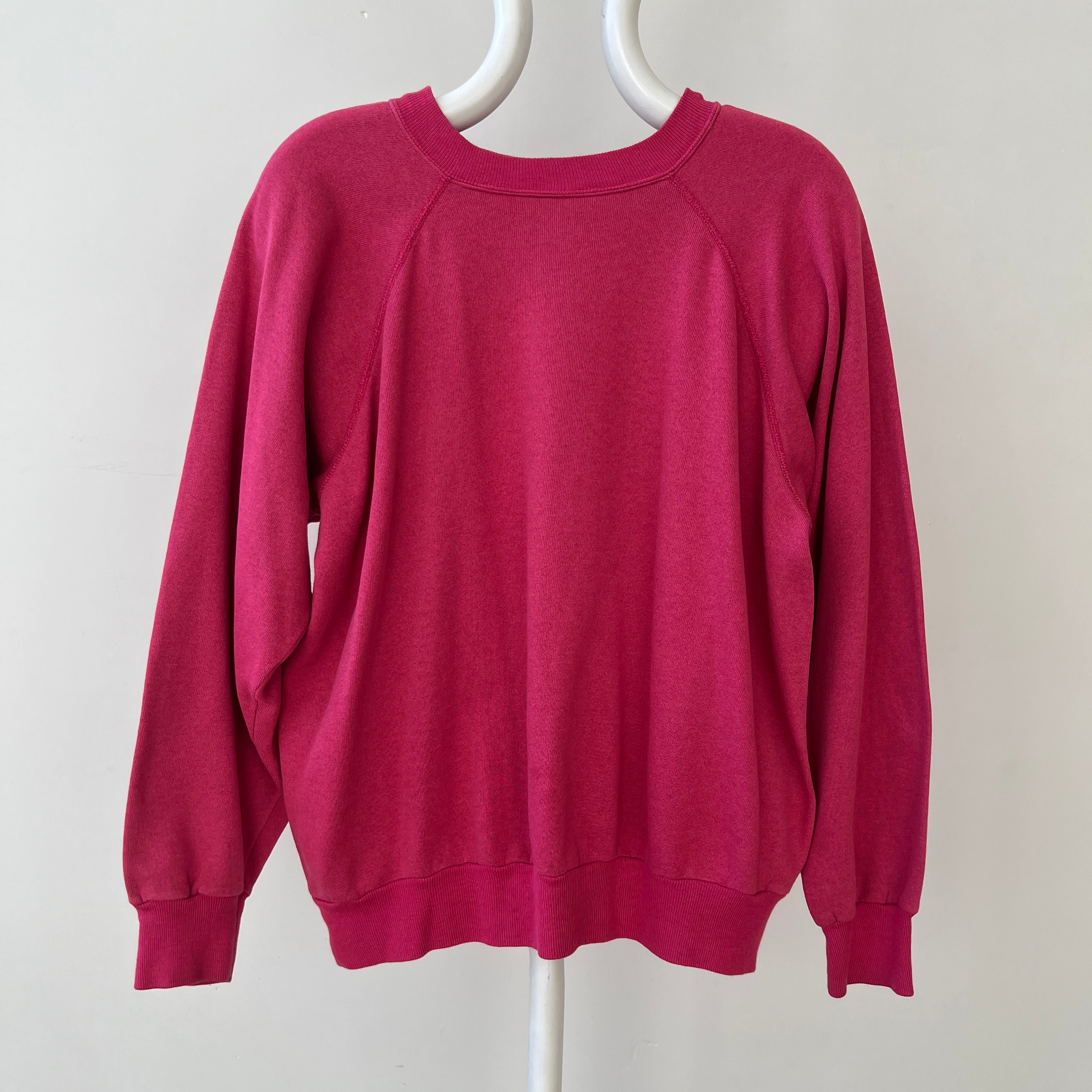 1980s Blank Barbie Pink Raglan Sweatshirt