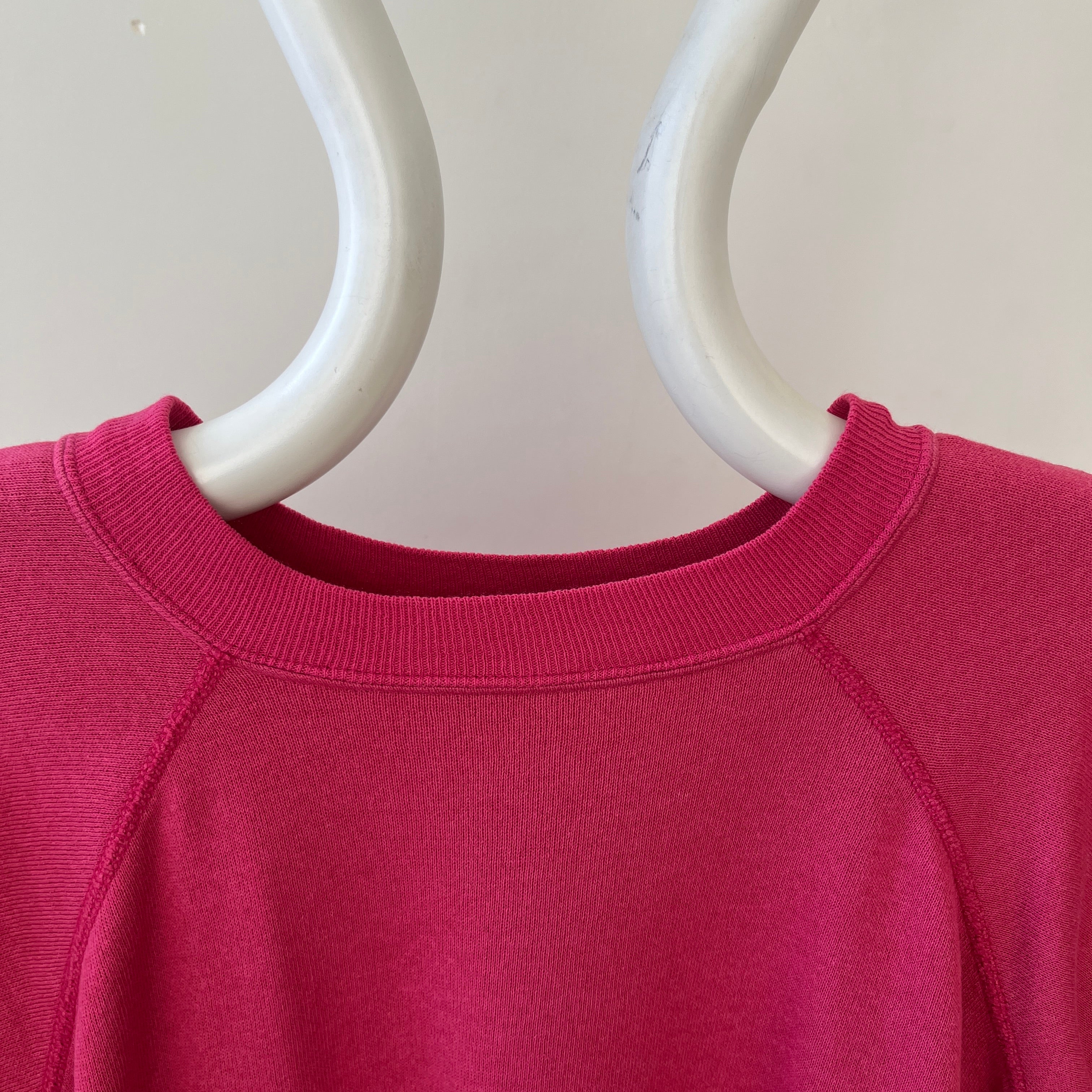 1980s Blank Barbie Pink Raglan Sweatshirt