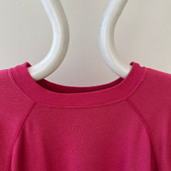 1980s Blank Barbie Pink Raglan Sweatshirt
