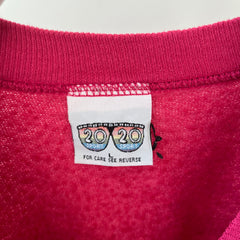 1980s Blank Barbie Pink Raglan Sweatshirt