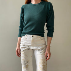 1990s Blank Forest Green Thermal Shirt