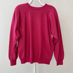 1980s Blank Barbie Pink Raglan Sweatshirt