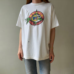 1990s MTV Beach TV with Great 90s Content on the Backside and Mending