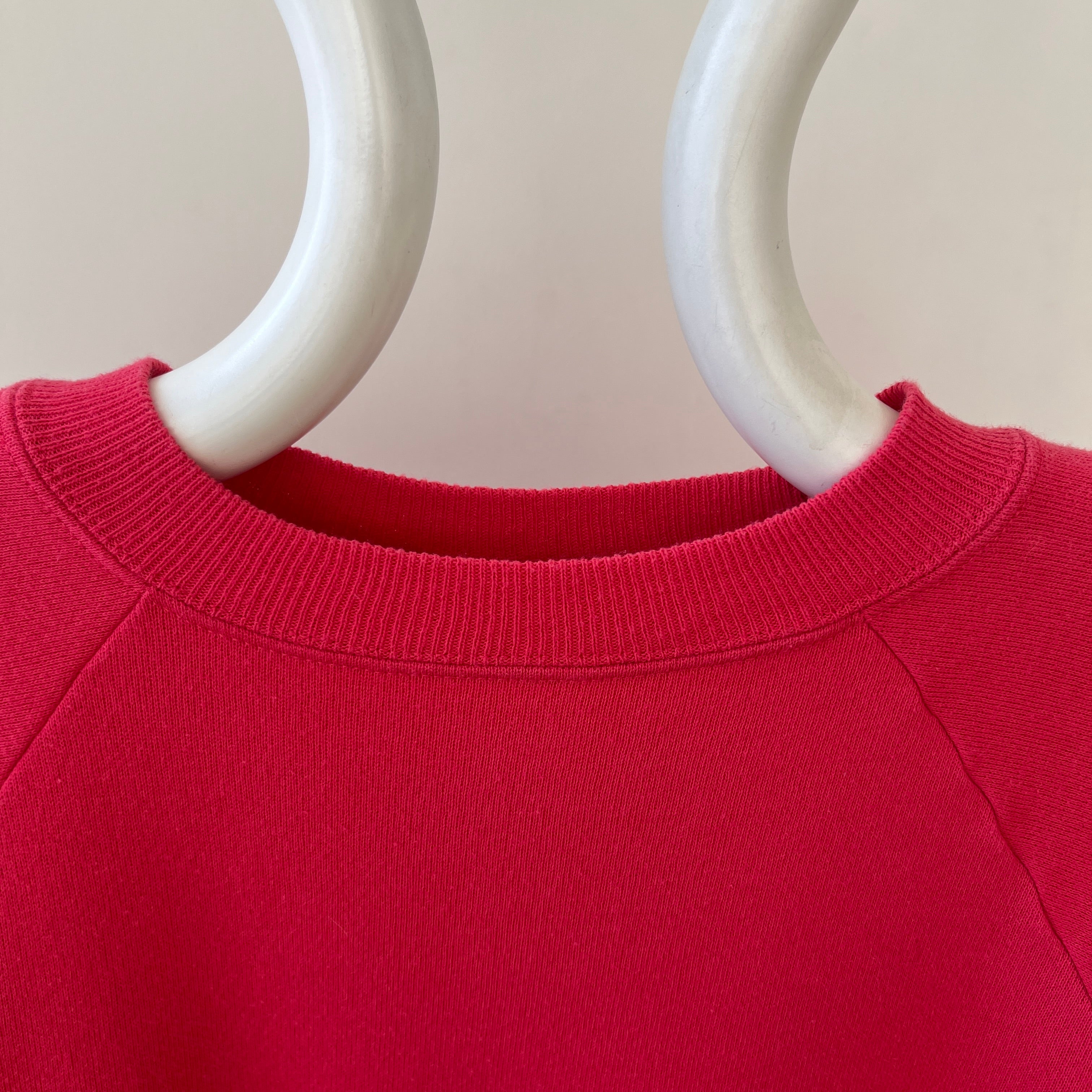 1980s/90s Pink Hanes Her Way Raglan Sweatshirt