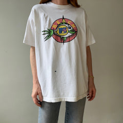 1990s MTV Beach TV with Great 90s Content on the Backside and Mending