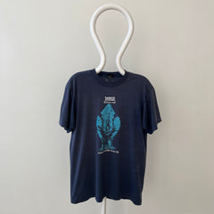 1980s Navy Blue Zebco Rhino Rod T Shirt - The Backside!