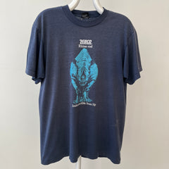 1980s Navy Blue Zebco Rhino Rod T Shirt - The Backside!