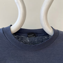 1980s Navy Blue Zebco Rhino Rod T Shirt - The Backside!