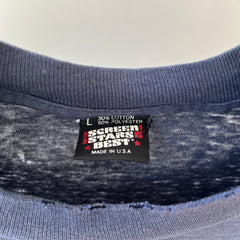 1980s Navy Blue Zebco Rhino Rod T Shirt - The Backside!