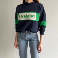 1980s Made In Ireland, Ireland Color Block Sweatshirt