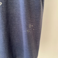 1980s Navy Blue Zebco Rhino Rod T Shirt - The Backside!